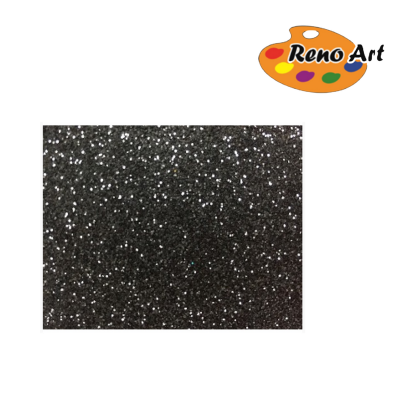 Glitter-EVA Black 40x60cm sparkly black craft foam sheet for costumes and school projects