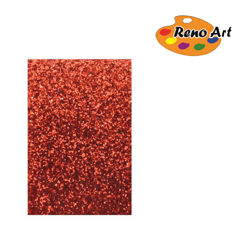Glitter-EVA Red 40x60cm red glitter craft foam sheet for costumes, decorations and school projects