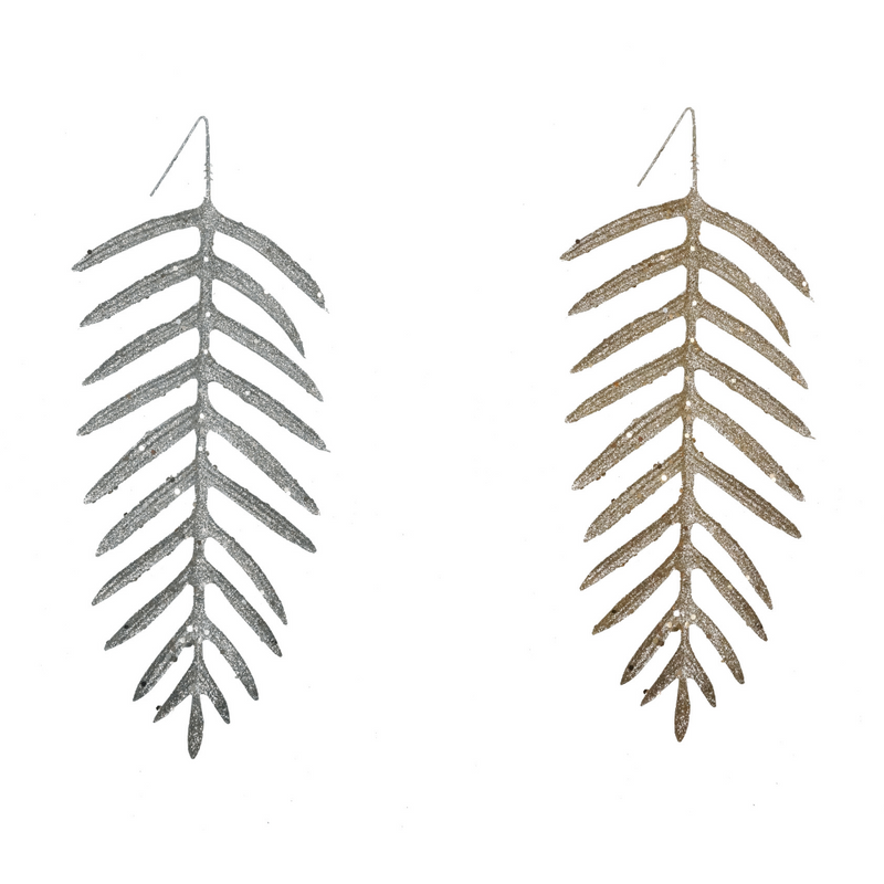 Ronis Glitter Leafy Pick 3pk Assorted