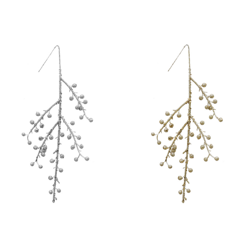 Ronis Glitter Leafy Pick 3pk Assorted