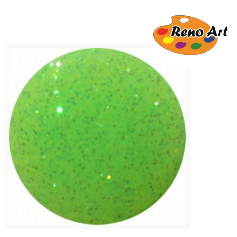 Glitter Paint Lime 75ml for sparkling crafts, posters and school art projects