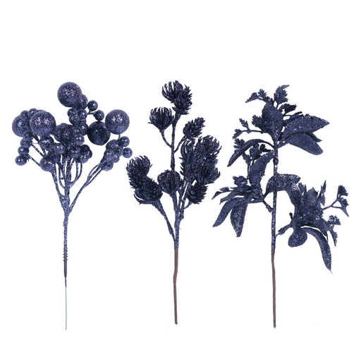 Ronis Glitter Pick 25cm Navy Blue Assorted