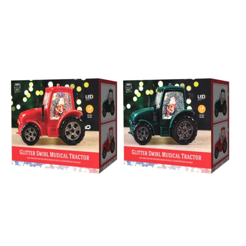 Ronis Glitter Swirl Musical Tractor Assorted