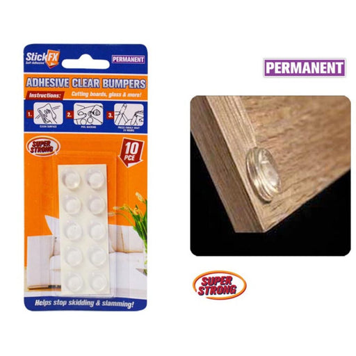 Self-Adhesive Clear Bumpers 1cm 10pcs