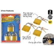 Padlock Keyed Alike Heavy Duty 37mm 3 Packed
