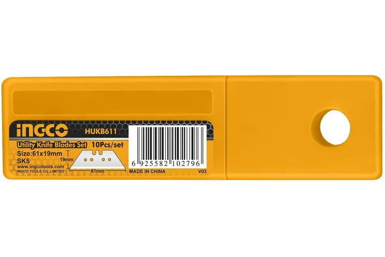 INGCO 10pcs utility knife blades set