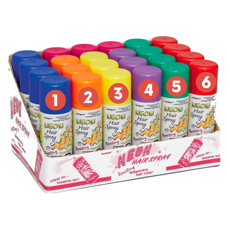 Ronis Hair Spray Neon 5 Asstd