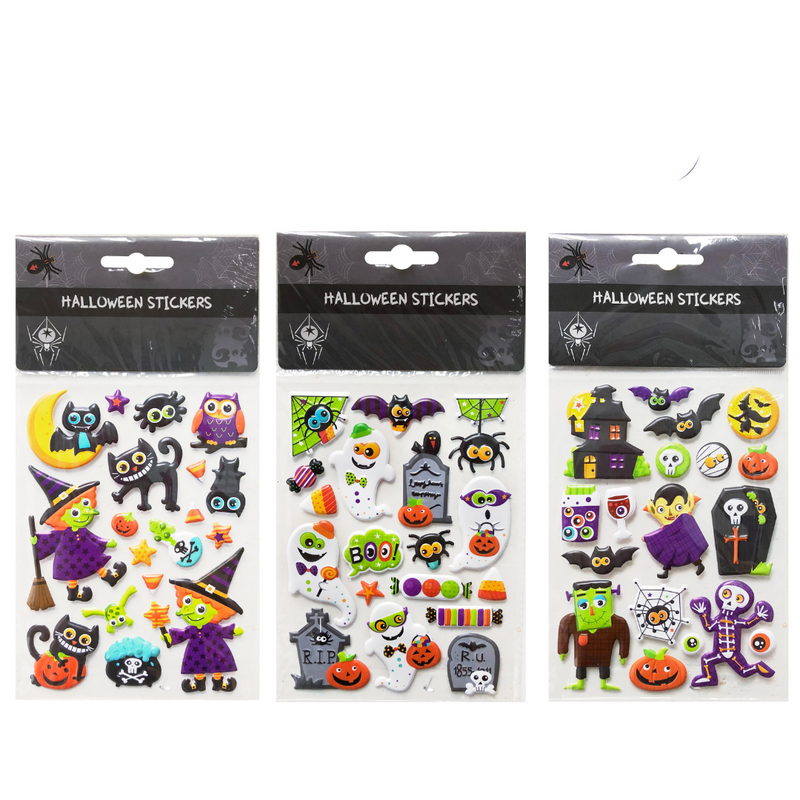 Ronis Halloween Stickers 3 Asstd