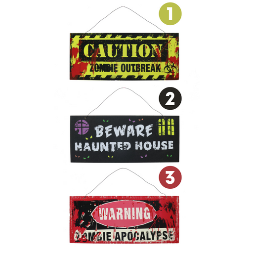 Ronis Halloween Warning Sign 45cm