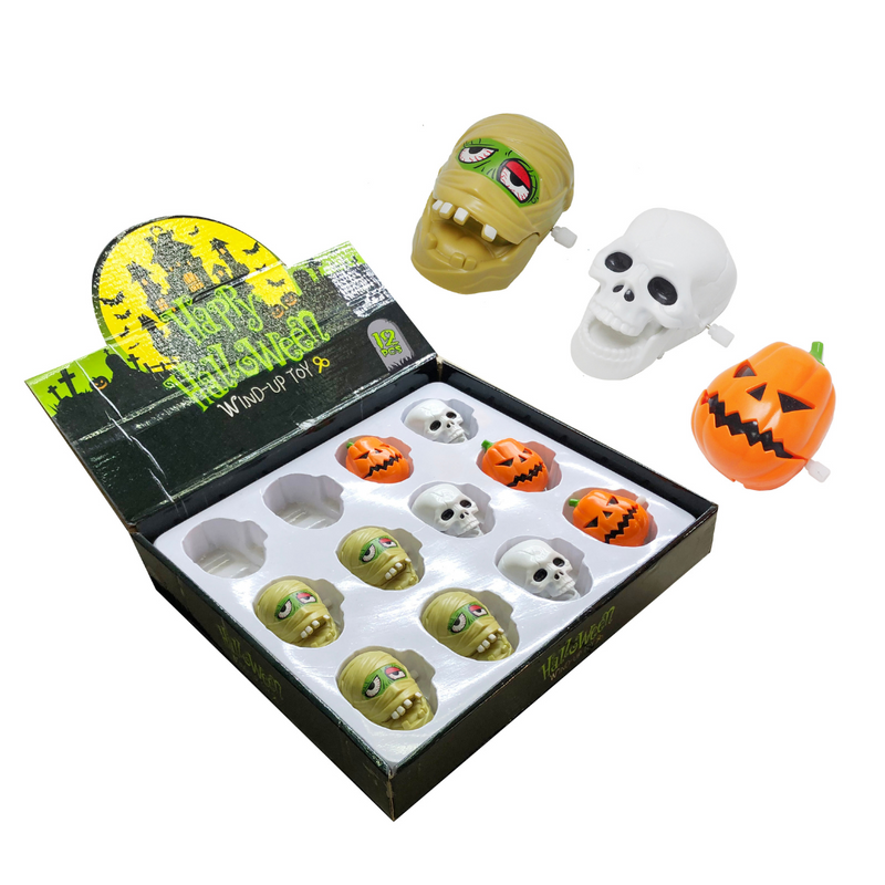 Ronis Halloween Wind Up Heads 3 Asstd