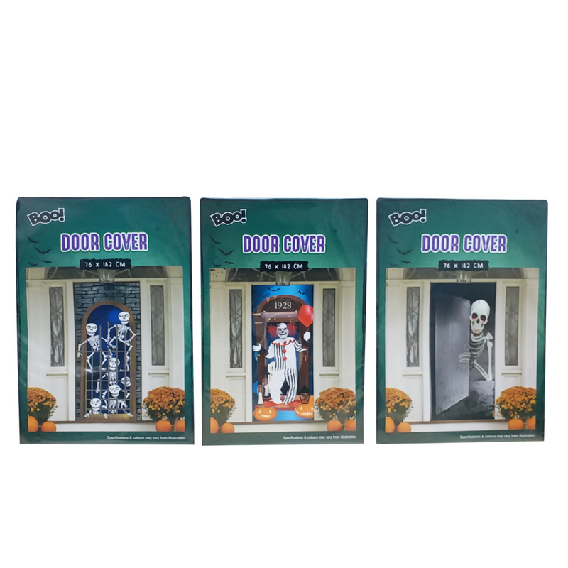 Ronis Halloween Horror Clown Door Way Curtain 180cm 3 Asstd