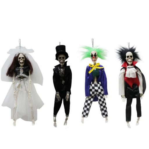 Ronis Hanging Skeleton Decor 40cm 4 Asstd