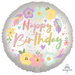 Ronis Happy Birthday Satin Boho Flowers Standard XL