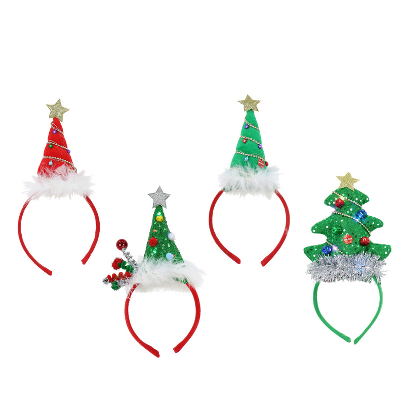 Headband Light Up Tree 4 Asstd