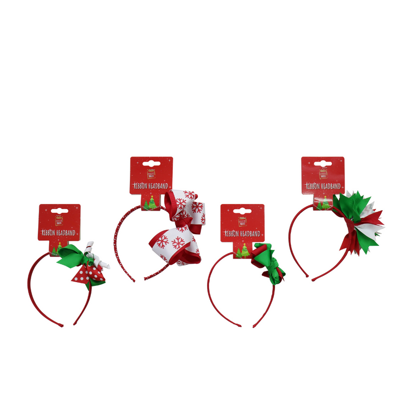 Ronis Headband with Ribbon Bows 4 Asstd