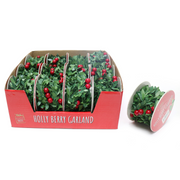 Ronis Holly and Berries Garland 2.7m