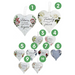 Ronis Home Family Quotes Heart Shape Beaded Plaques 20x20cm 10 Asstd