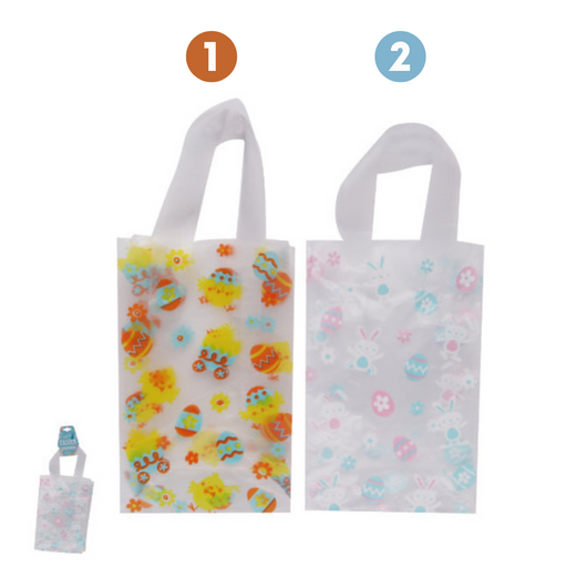 Ronis Hot Stamping Pastel Tartan Gift Bag Small 11.1x6x14cm 2pk 2 Asstd