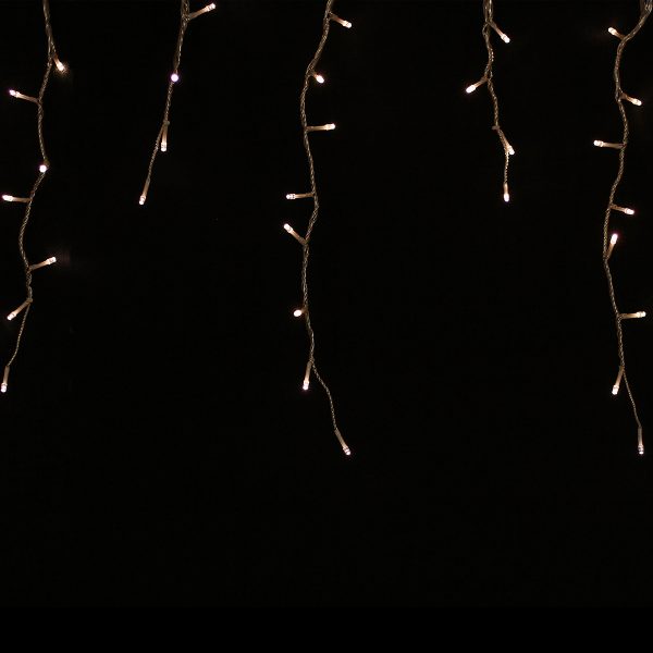 Water fall Icicle Warm White 1008 Lights Clear Cord