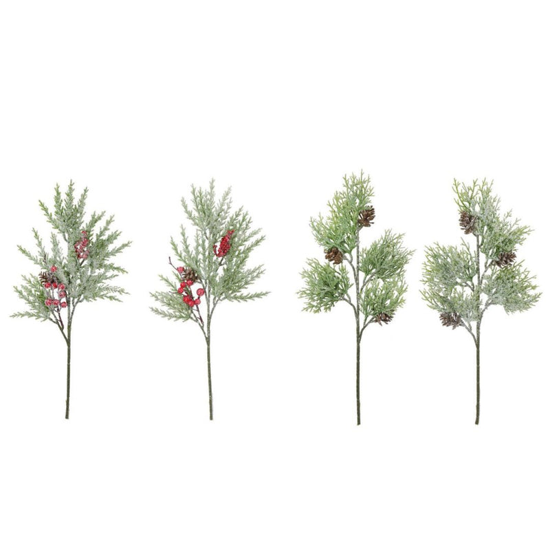 Ronis Icy Glitter Foliage Spray 48cm Assorted