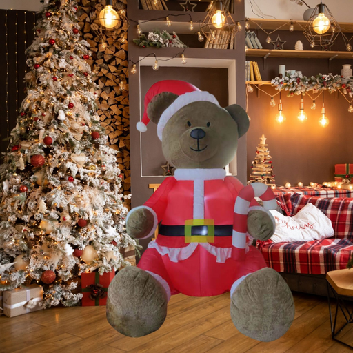 Ronis Inflatable Plush Bear with White LED 200cm