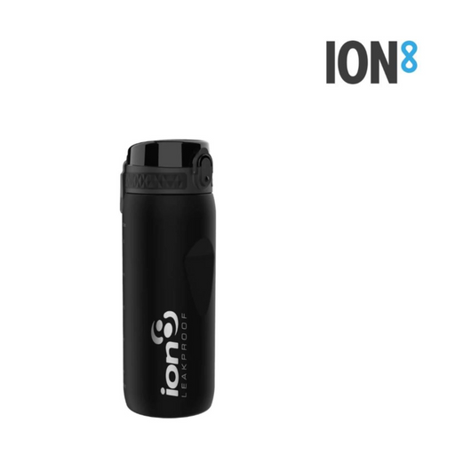 Ion8 Tour water bottle 750ml in Carbon, reusable flip-top drink bottle for gym and travel