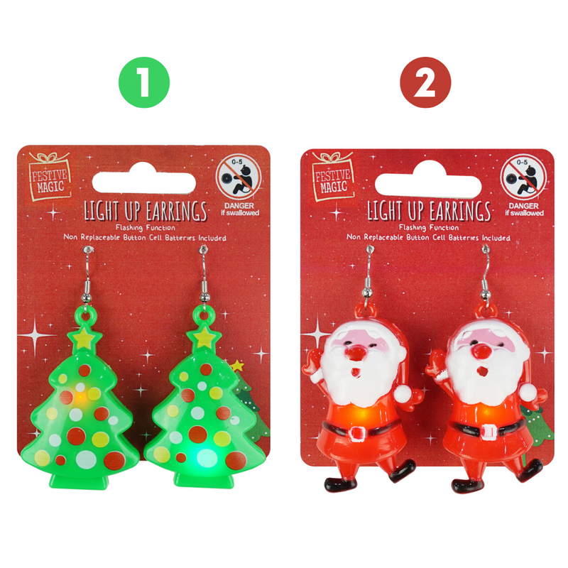 Ronis Jumbo Flashing Earrings 2 Asstd