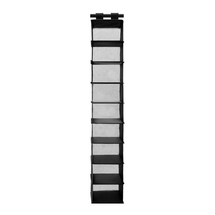 Ronis Kloset Hanging Organiser 34x22x120cm 9 Sections Black