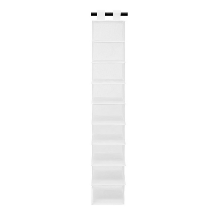 Ronis Kloset Hanging Organiser 34x22x120cm 9 Sections White