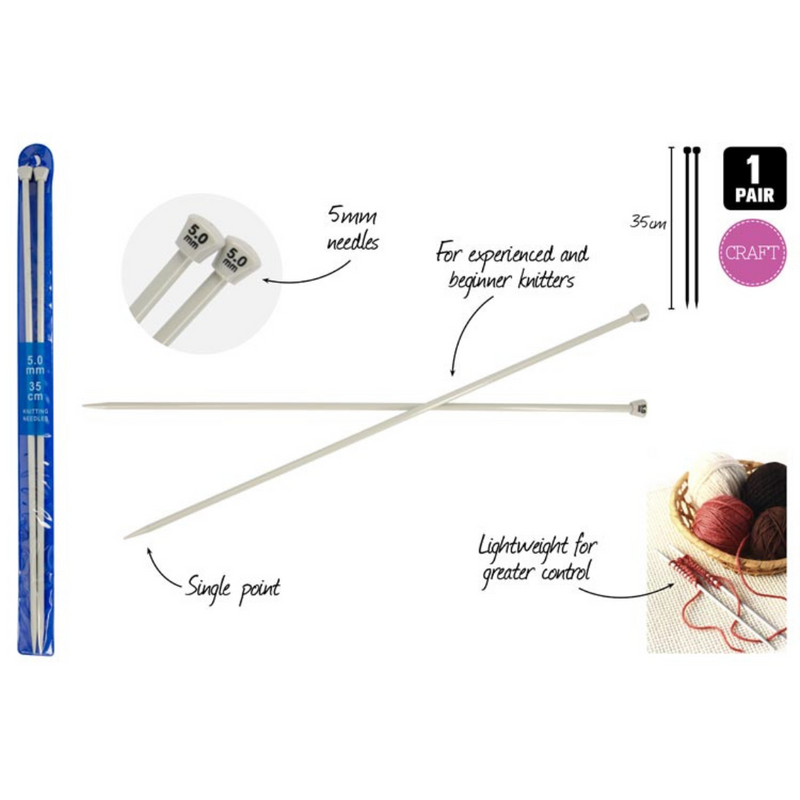 Ronis Knitting Needles 5mmx35cm