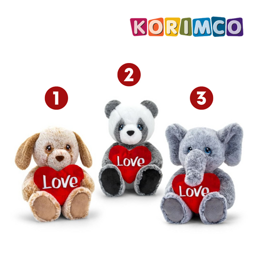 Ronis Korimco Bear Valentine Friends Keeleco 25cm