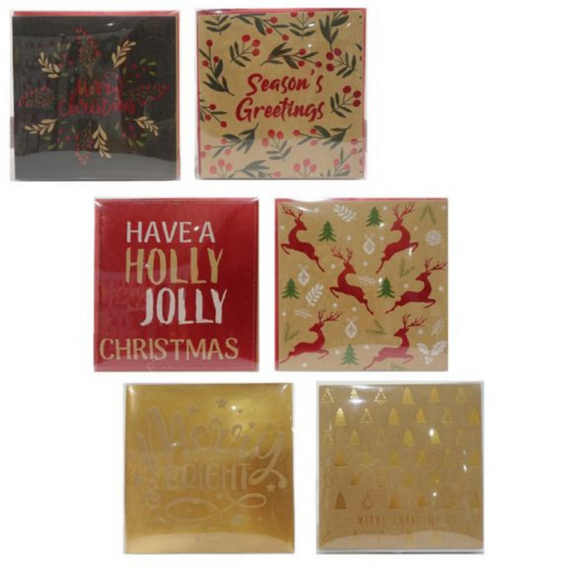 Ronis Kraft Foil Cards 10pk 3 Asstd