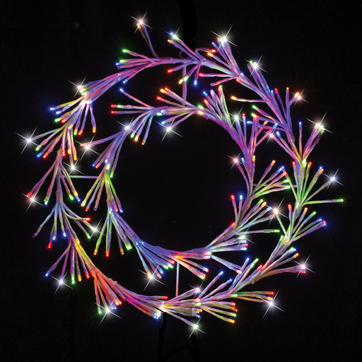Ronis LED Cluster Wreath Twinkle 45cm Multicolour