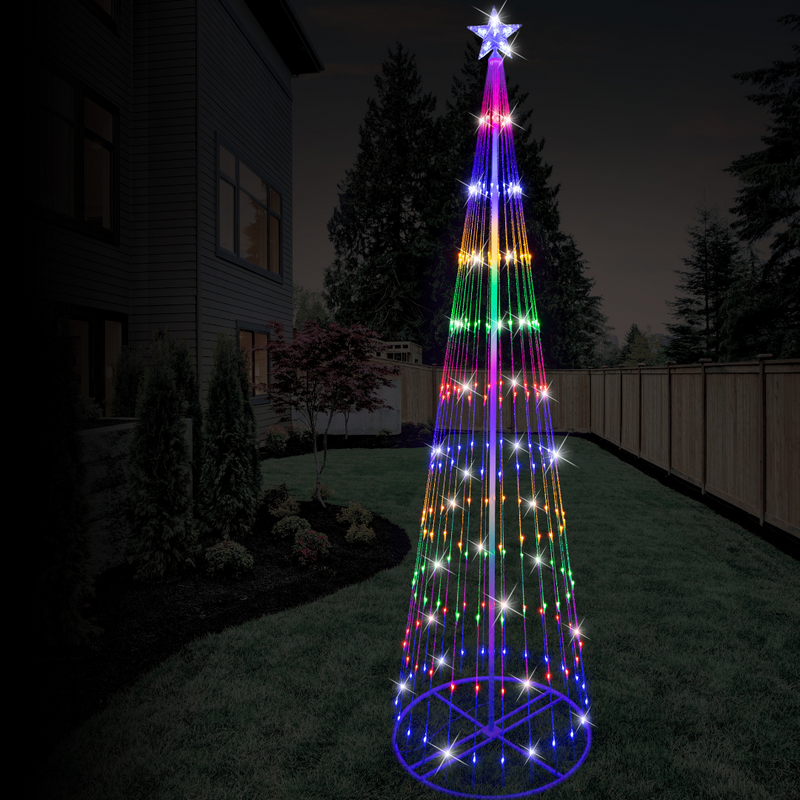 Ronis LED Flashing Light Strand Tree Multicolour 2.4m