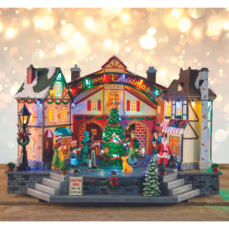 Ronis LED Musical Town Plaza Scene