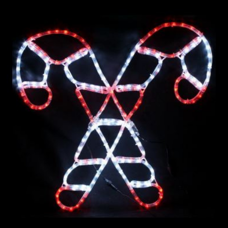 Ronis LED Silhouette Candy Cane Rope Light 60cm