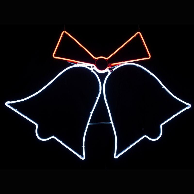 Ronis LED Silhouette Neon Flex Strip Twin Bells Flash