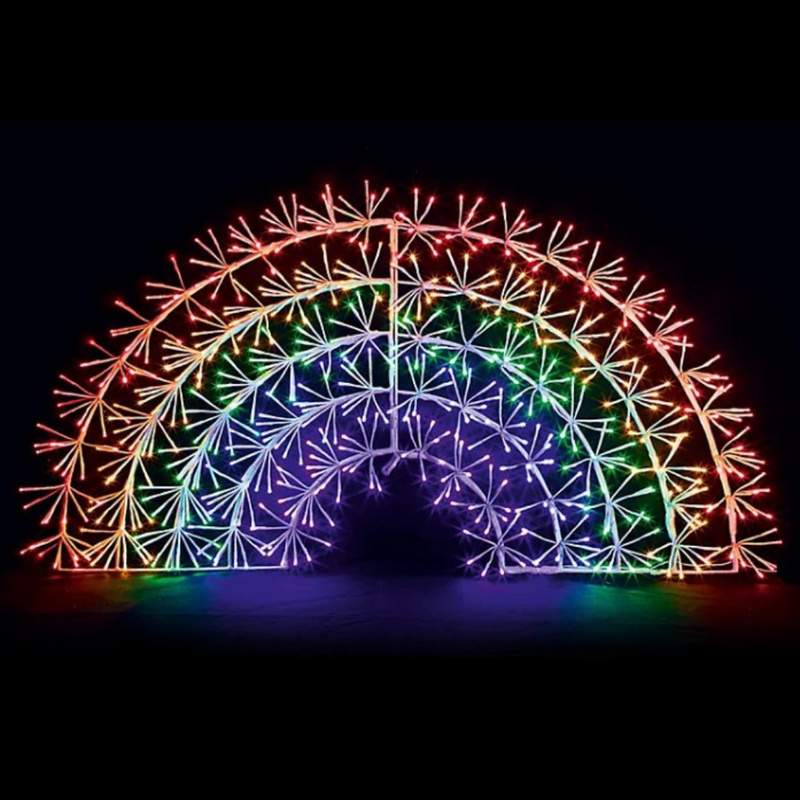 Ronis LED Silhouette Starburst Rainbow Motif Twinkle