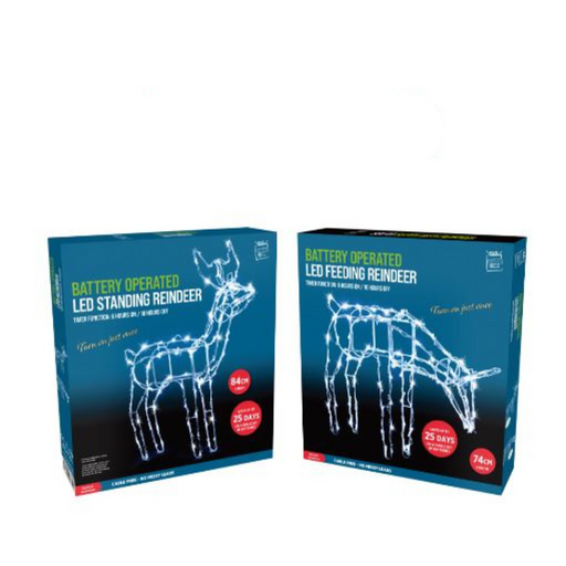 Ronis LED Silhouette Wire Reindeer Flashing