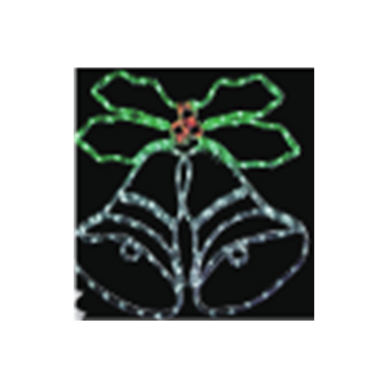 Ronis LED Solar Motif Double Bell Rope Light 6m