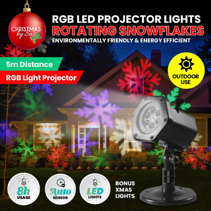 Ronis LED Solar Projector Animated Movement Light