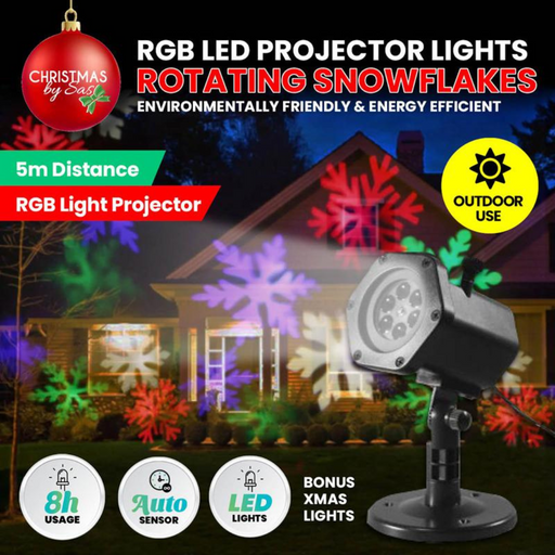 Ronis LED Solar Projector Animated Movement Light