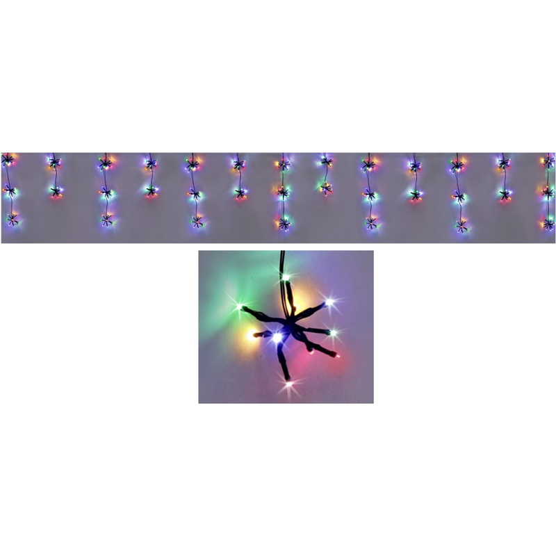 LED Starbursts Curtain Multi 3.6m