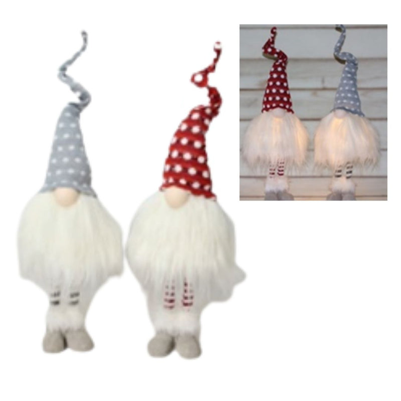 Ronis LED Gnome with Spotted Hat 69cm Assorted