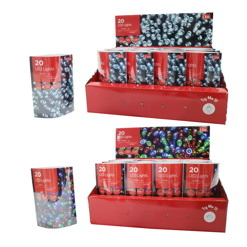 Ronis LED Lights 20 Battery Operated Assorted