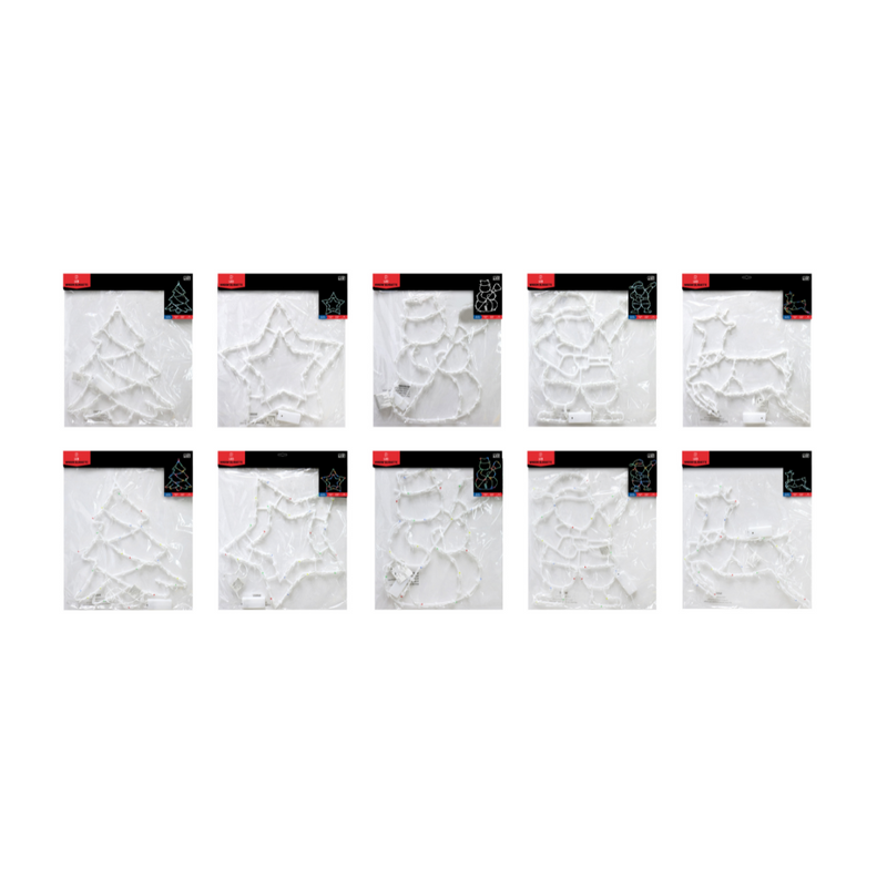 Ronis LED Silhouette Window Light Battery Operated 24L