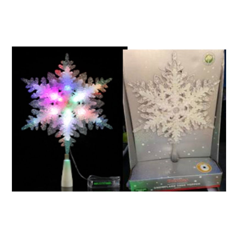 Ronis LED Tree Topper Snowflake White