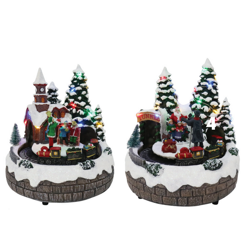 Ronis LED USB Musical Scene Rotating Train Assorted