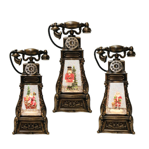 Ronis LED USB Vintage Telephone Glitter Swirl Musical Assorted