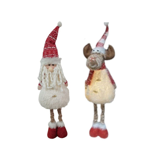 Ronis LED White Santa Deer 69cm Assorted
